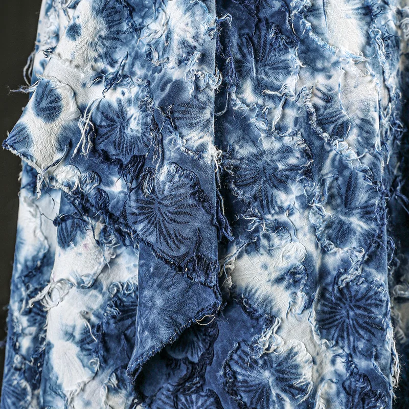 Indigo Dye Kit - Indigo Tie-dye Linen Cotton Fabric Blue
