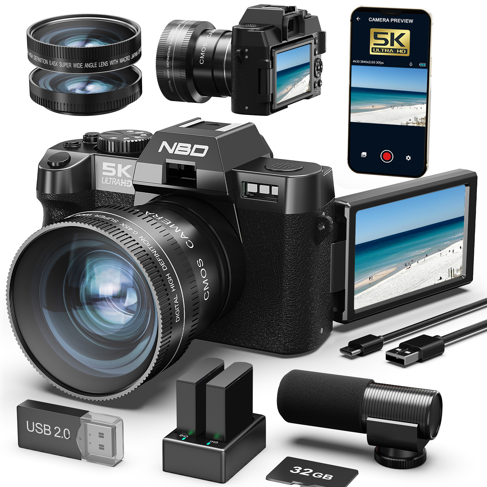 NBD Digital Cameras 5K&48MP Ph - Japanese Lifestyle Images ulasan dan harga