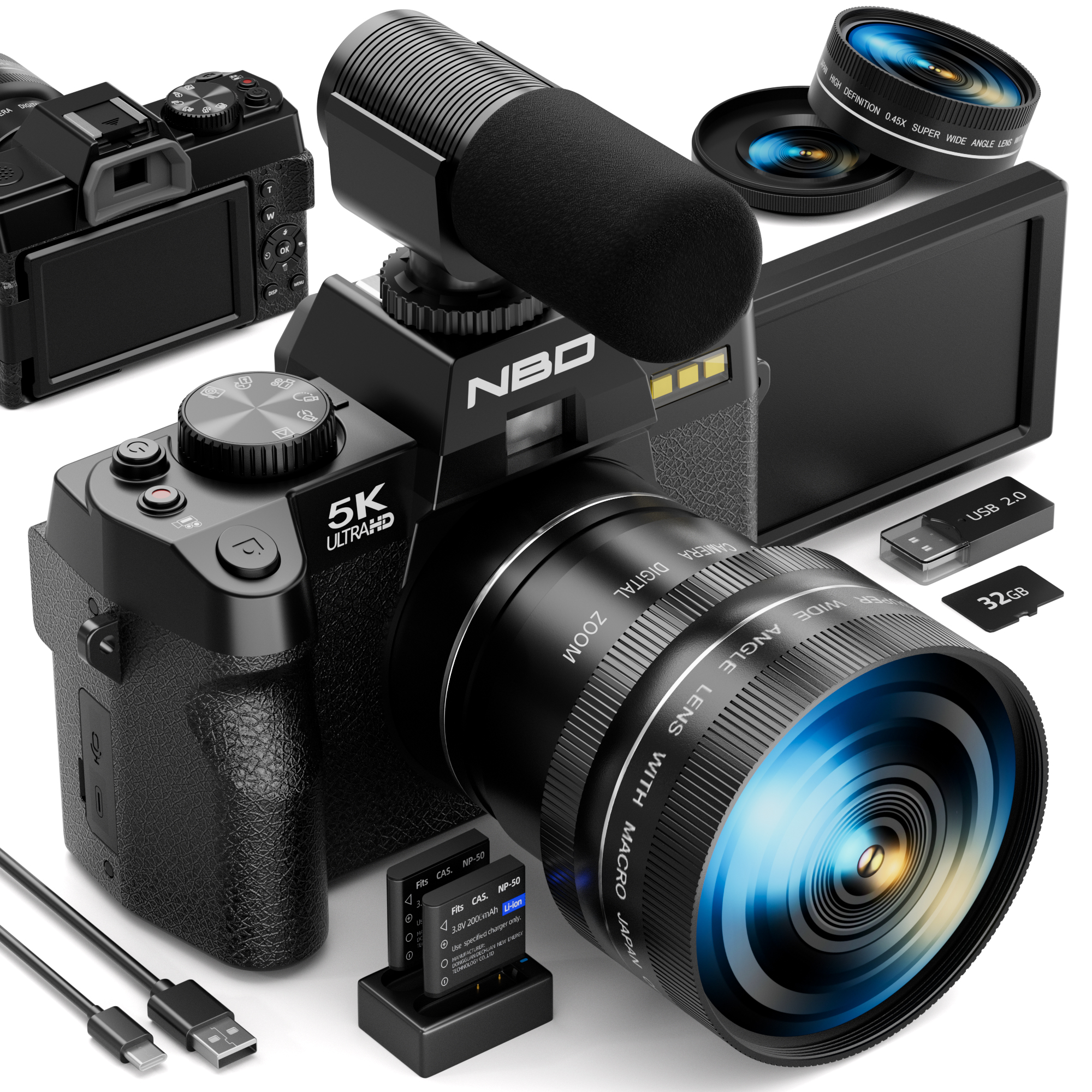 NBD 5K 48MP Digital Cameras fo - Japanese Lifestyle Images ulasan dan harga